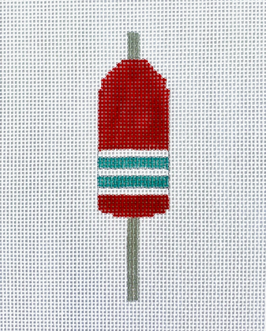 The Plum Stitchery Buoy Needlepoint Canvas - Red