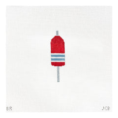 The Plum Stitchery JCB Stitches Buoy Needlepoint Canvas - Red