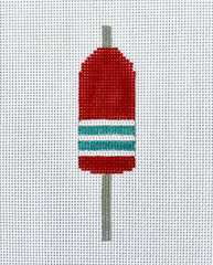 The Plum Stitchery Buoy Needlepoint Canvas - Red