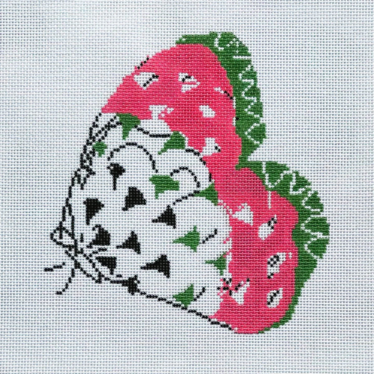 The Plum Stitchery Dana Gibson Butterfly Needlepoint Canvas