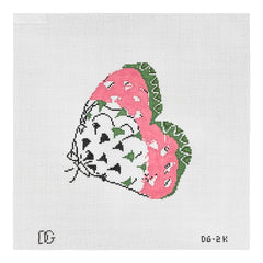 The Plum Stitchery Dana Gibson Butterfly Needlepoint Canvas