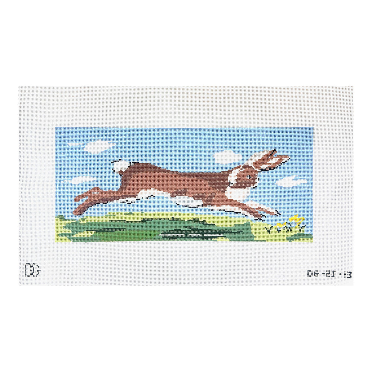 The Plum Stitchery Dana Gibson Hare Needlepoint Canvas