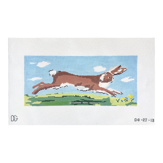 The Plum Stitchery Dana Gibson Hare Needlepoint Canvas