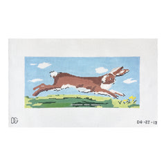 The Plum Stitchery Dana Gibson Hare Needlepoint Canvas