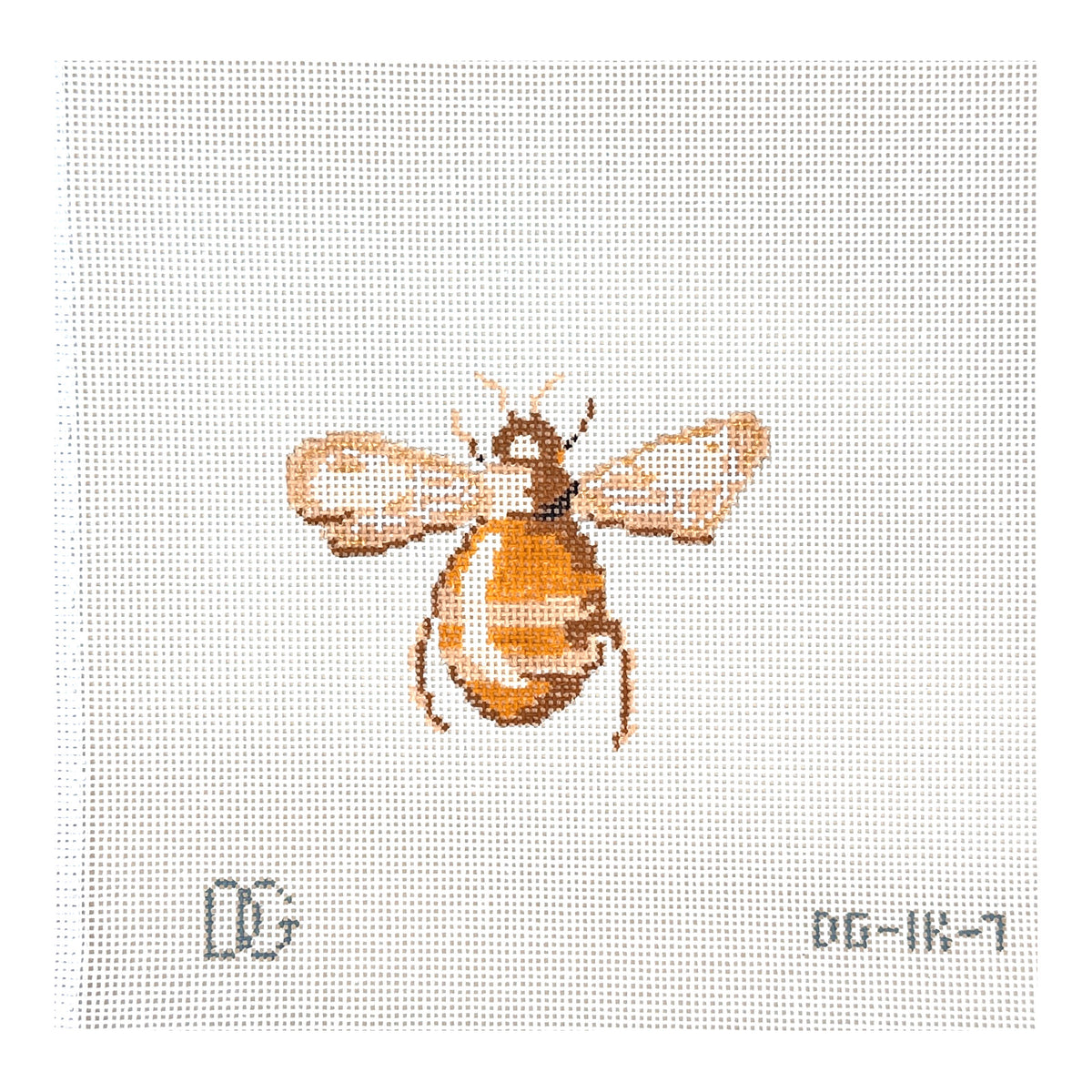 The Plum Stitchery Dana Gibson Scarab Collection - Yellow Needlepoint Canvas