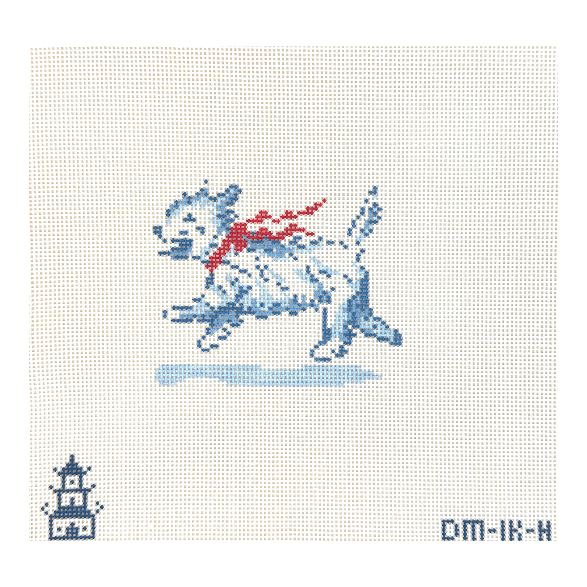 The Plum Stitchery Dana Mahnke Westie Needlepoint Canvas