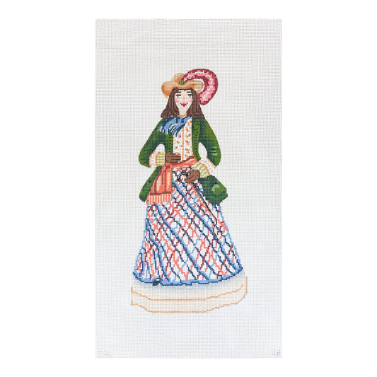 The Plum Stitchery The Stitched Garden Diana of Vernon Needlepoint Canvas