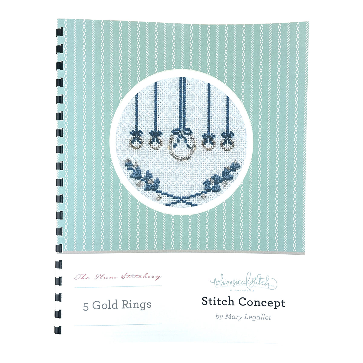 The Plum Stitchery Five Golden Rings Stitch Concept Guide From Whimsical Stitch