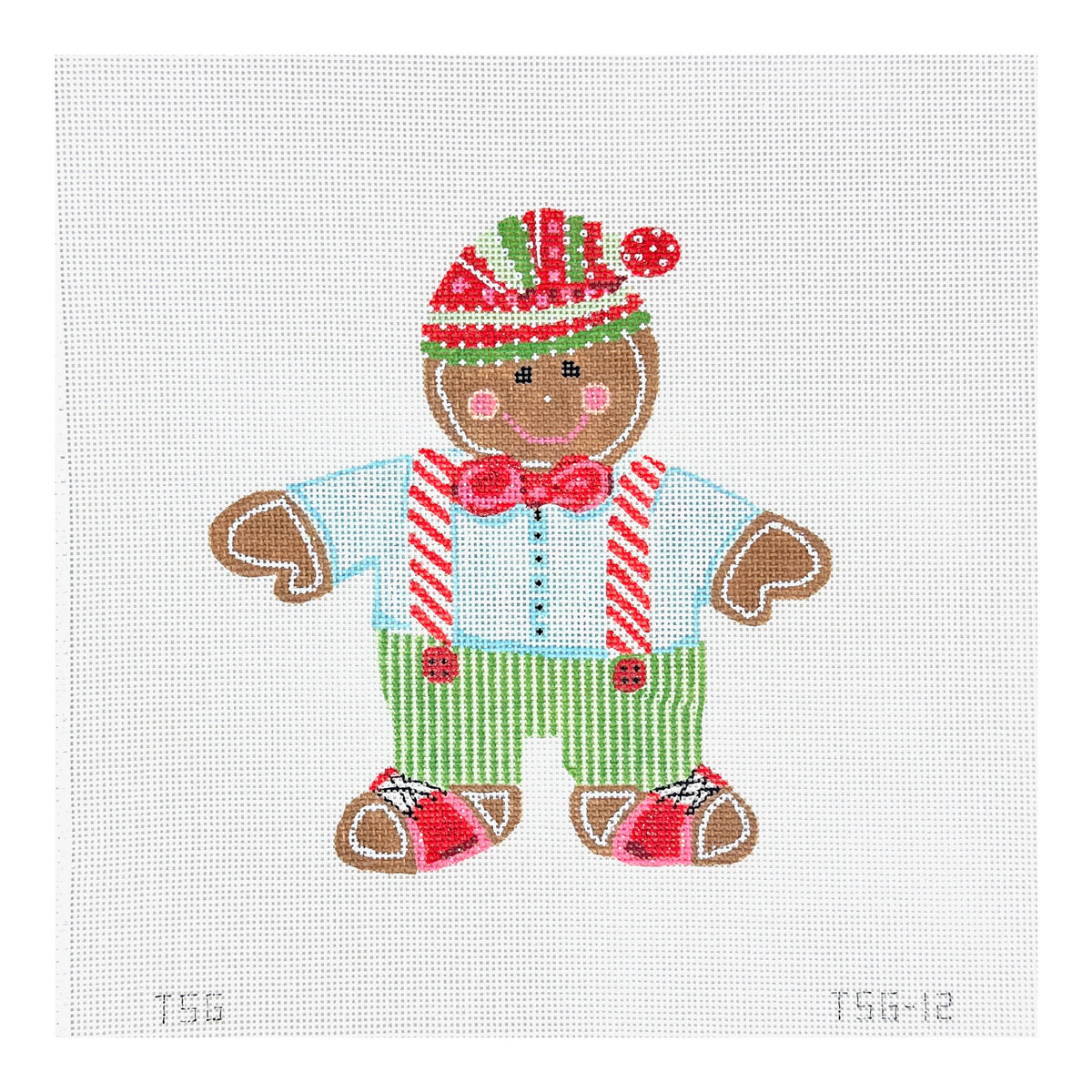 The Plum Stitchery The Stitched Garden Fred Needlepoint Canvas