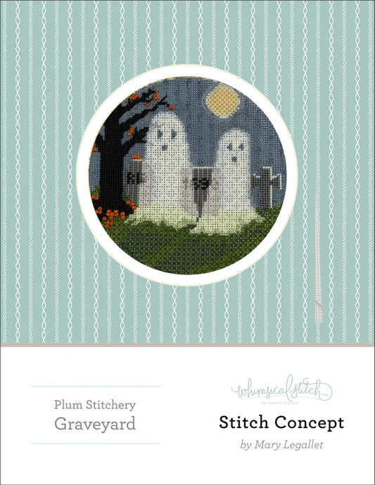 The Plum Stitchery Graveyard Concept Guide from Whimsical Stitch