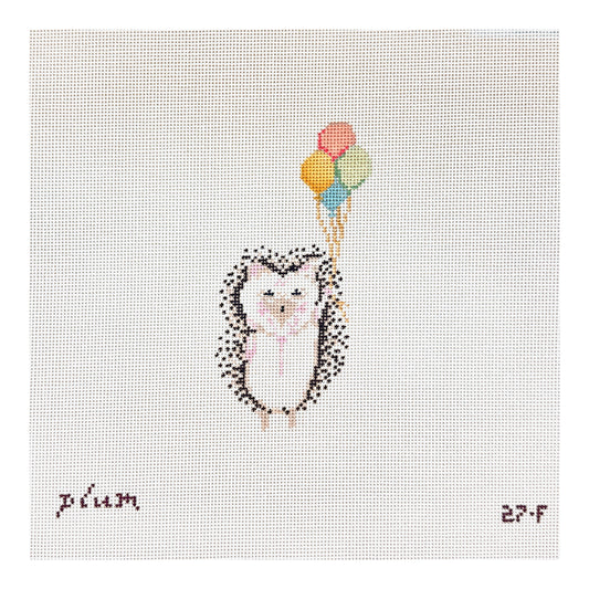 The Plum Stitchery Hedgehog Needlepoint Canvas