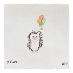 The Plum Stitchery Hedgehog Needlepoint Canvas