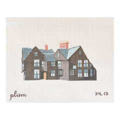 The Plum Stitchery House of the Seven Gables Needlepoint Canvas - 13M