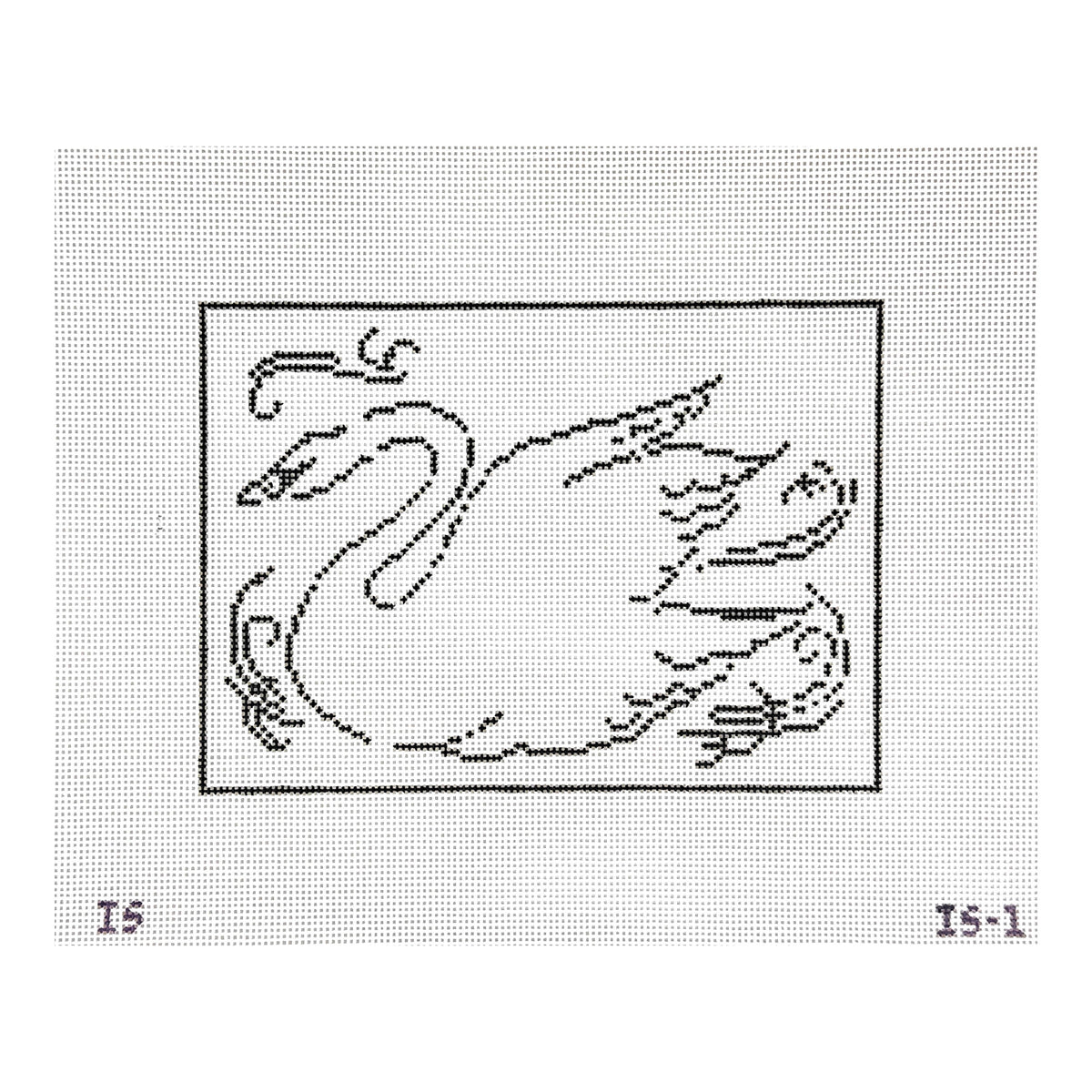 The Plum Stitchery Isla Simpson Swanning Around Needlepoint Canvas
