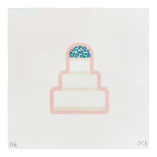 The Plum Stitchery Janet Blyberg Jinny Wedding Cake Needlepoint Canvas