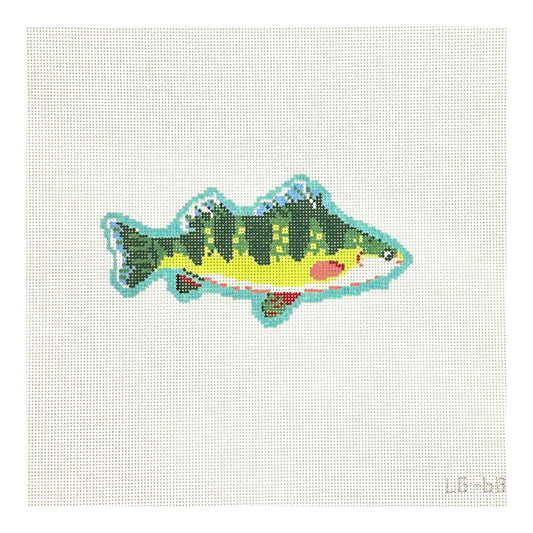 The Plum Stitchery Leland Gal Trout Needlepoint Canvas