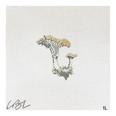 The Plum Stitchery Lia Burke Libaire Mushroom Series - Chanterelle Needlepoint Canvas