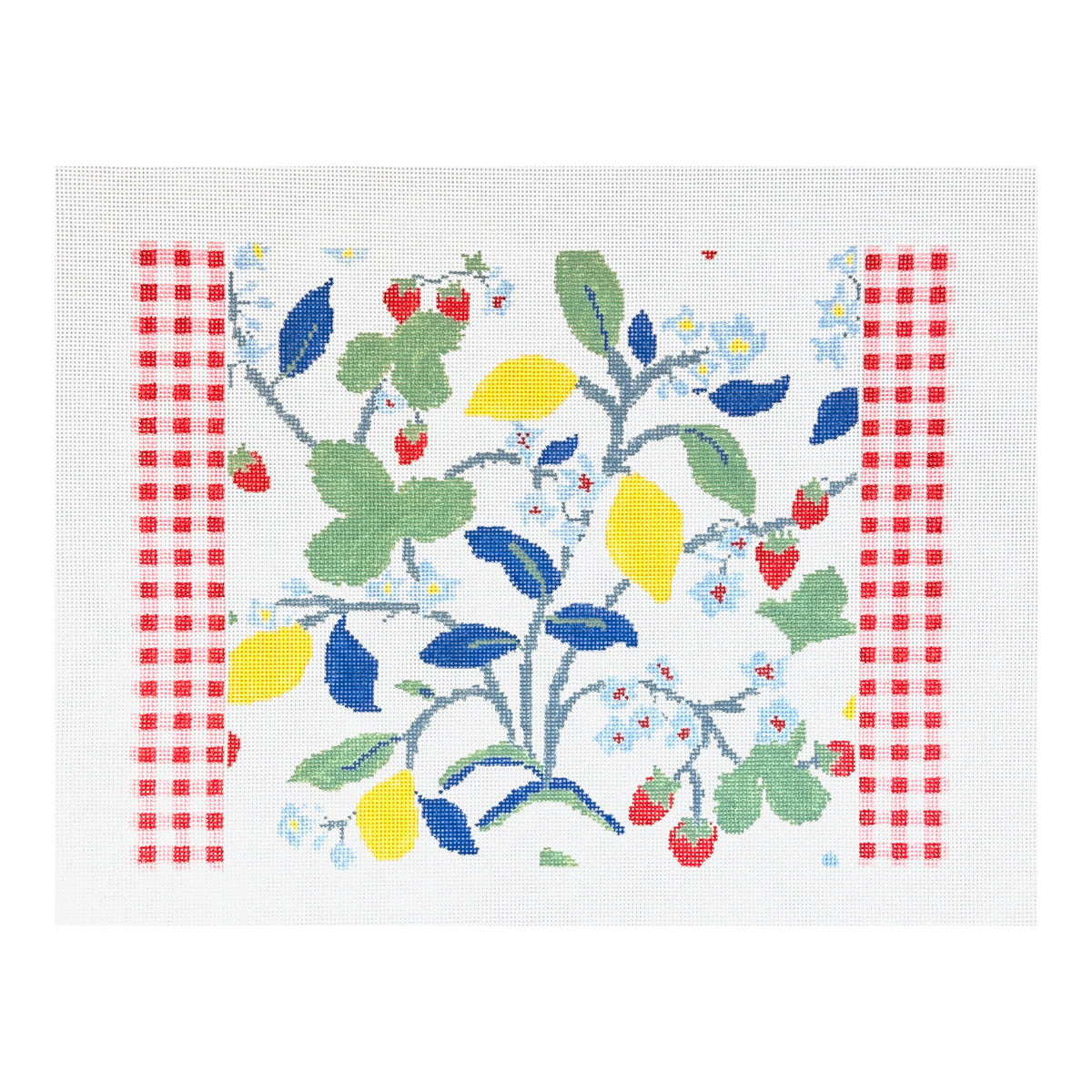 The Plum Stitchery Madcap Cottage Crewel Summer Needlepoint Canvas - 13m