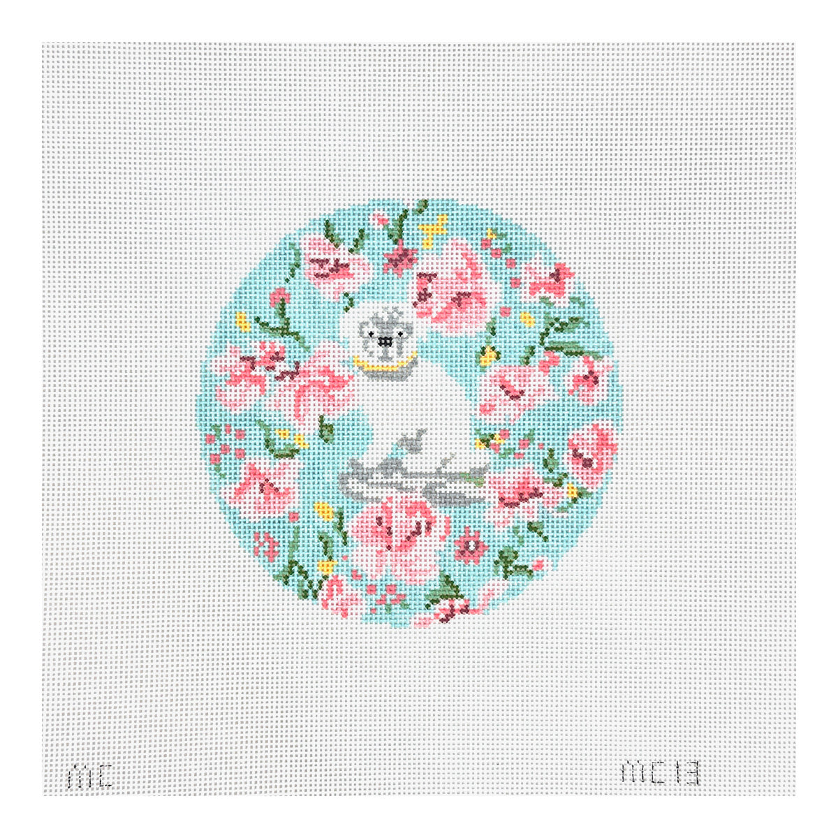 The Plum Stitchery Madcap Cottage Weenie Needlepoint Canvas