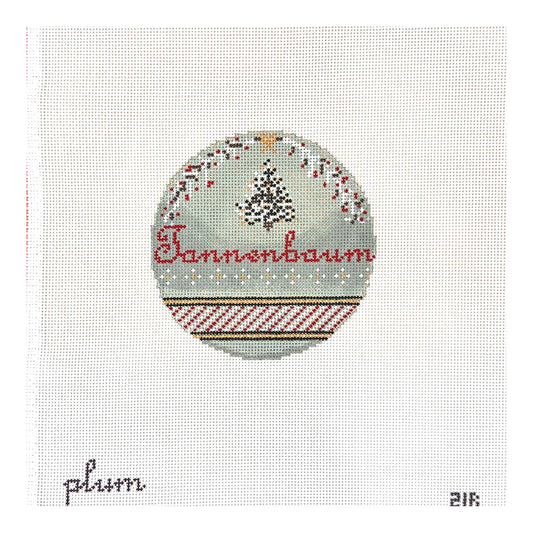 The Plum Stitchery Plum Christmas - O Tannenbaum Needlepoint Canvas