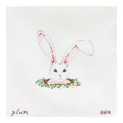 The Plum Stitchery Rabbit Hole Needlepoint Canvas - 18M
