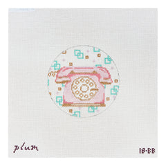 The Plum Stitchery Retro Series Telephone Needlepoint Canvas