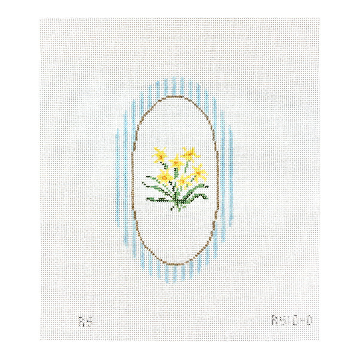 The Plum Stitchery Riley Sheehey Daffodil Needlepoint Canvas