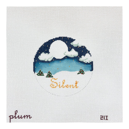 The Plum Stitchery Silent Night Needlepoint Canvas