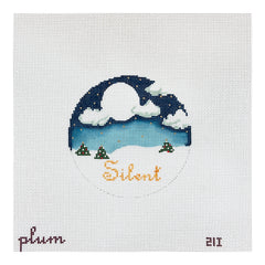 The Plum Stitchery Silent Night Needlepoint Canvas