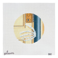 The Plum Stitchery Skeleton Hand Needlepoint Canvas