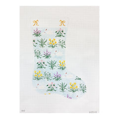 The Plum Stitchery Riley Sheehey The Floral Midi Stocking Needlepoint Canvas