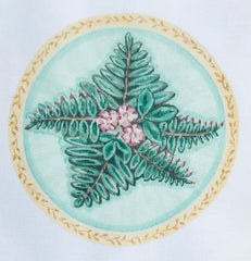The Plum Stitchery The Stitched Garden Fern Fever Needlepoint Canvas