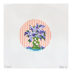 The Plum Stitchery The Stitched Garden Lilac Needlepoint Canvas