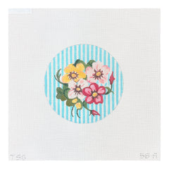 The Plum Stitchery The Stitched Garden Pocket Full of Posies No 1 Needlepoint Canvas