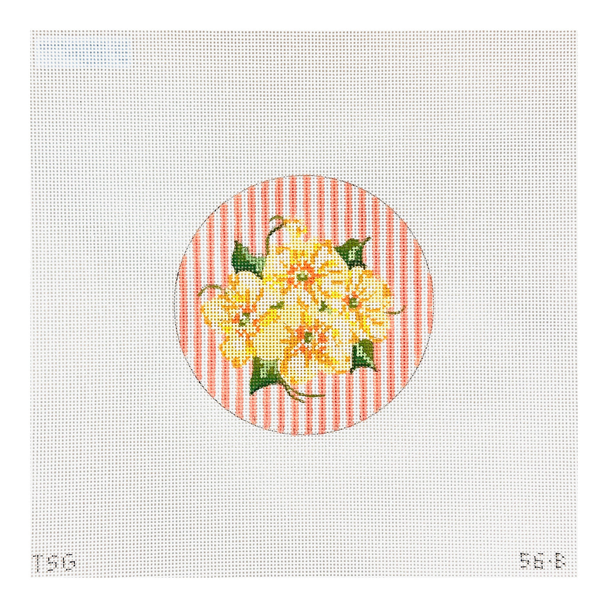 The Plum Stitchery The Stitched Garden Pocket Full of Posies No 2 Needlepoint Canvas