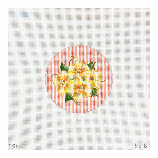 The Plum Stitchery The Stitched Garden Pocket Full of Posies No 2 Needlepoint Canvas