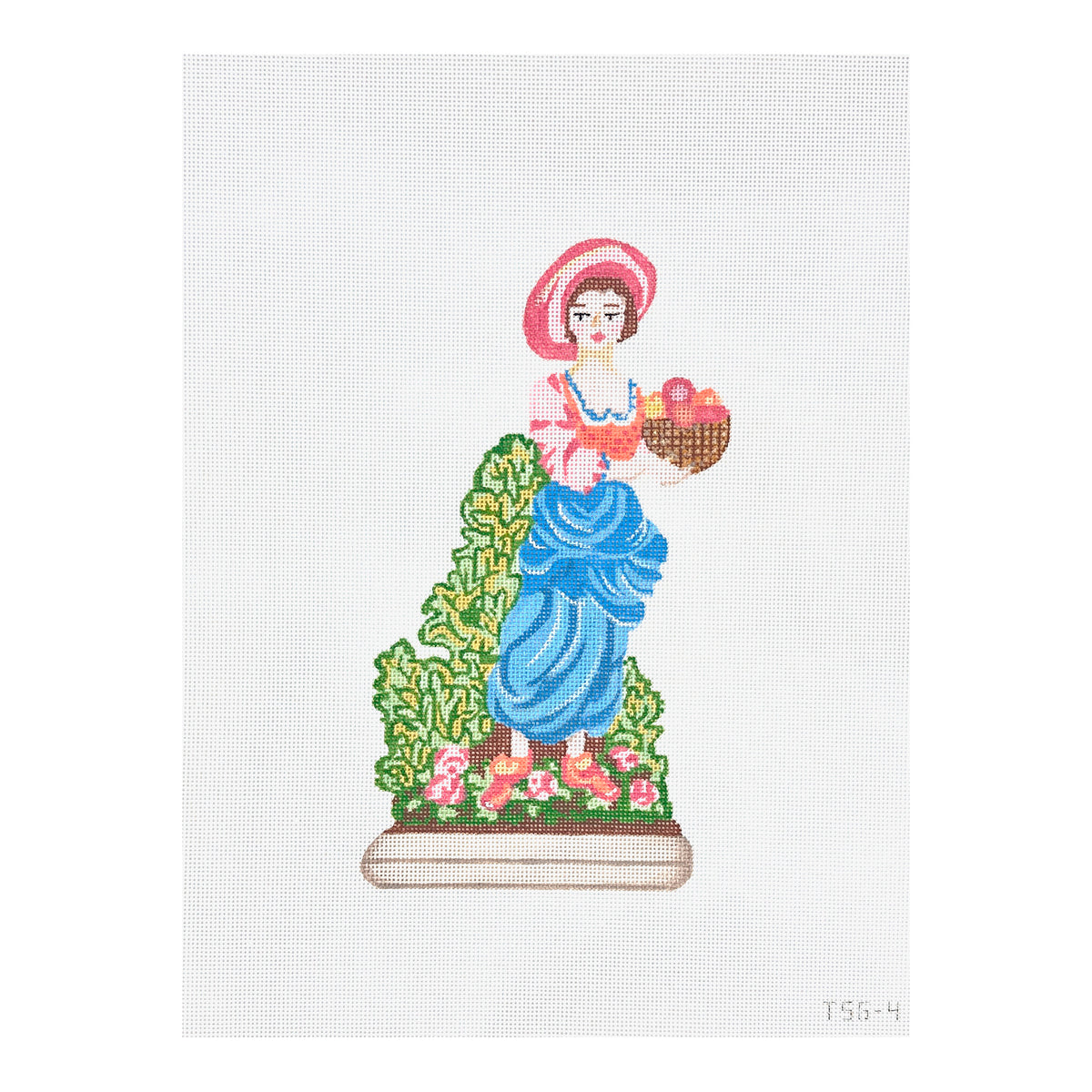 The Plum Stitchery The Stitched Garden Sally Field Needlepoint Canvas