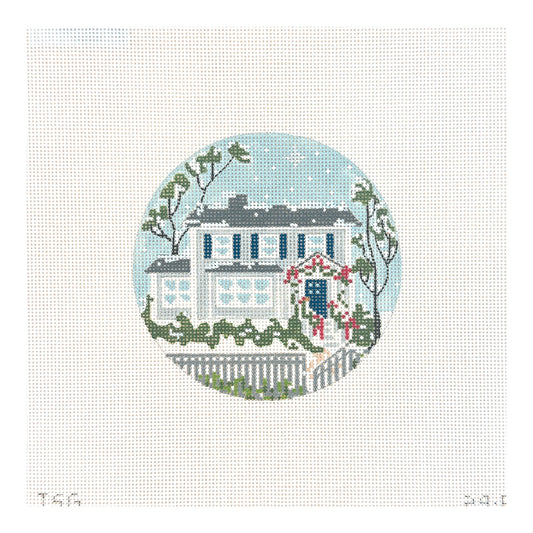The Plum Stitchery The Stitched Garden Swedish House Collection No 2 Needlepoint Canvas
