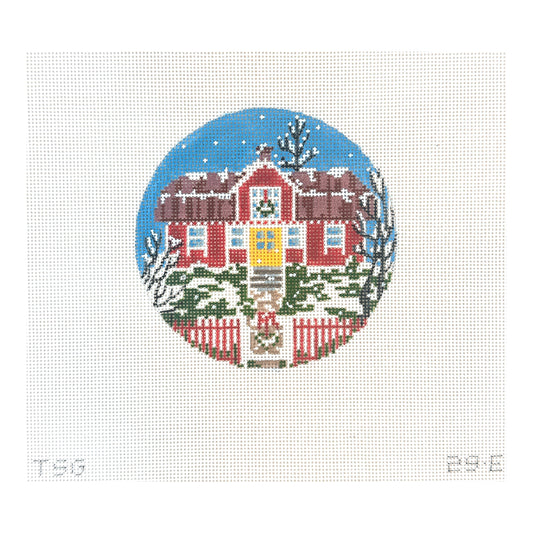 The Plum Stitchery The Stitched Garden Swedish House Collection No 5 Needlepoint Canvas
