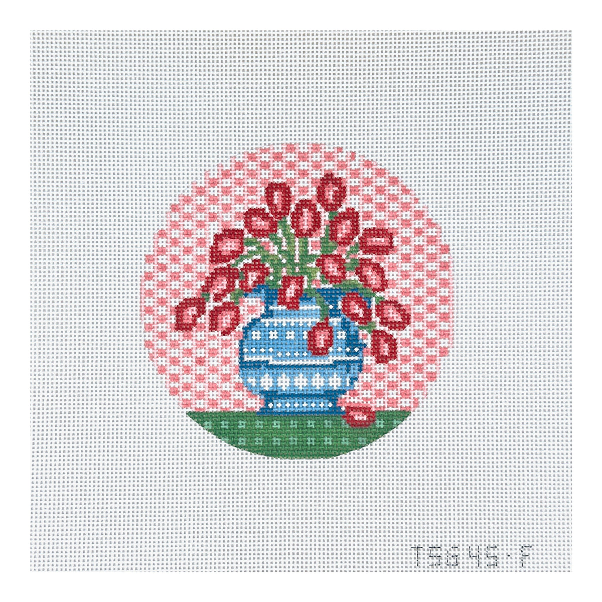 The Plum Stitchery The Stitched Garden Winter Florals Series Tulips Needlepoint Canvas
