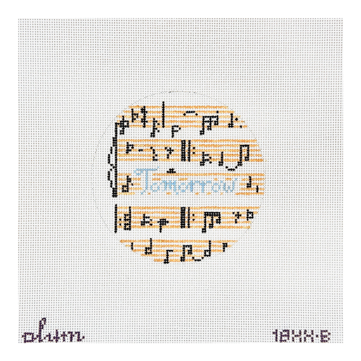 The Plum Stitchery Tomorrow Round Needlepoint Canvas