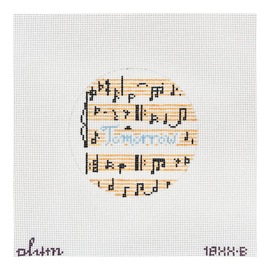 The Plum Stitchery Tomorrow Round Needlepoint Canvas