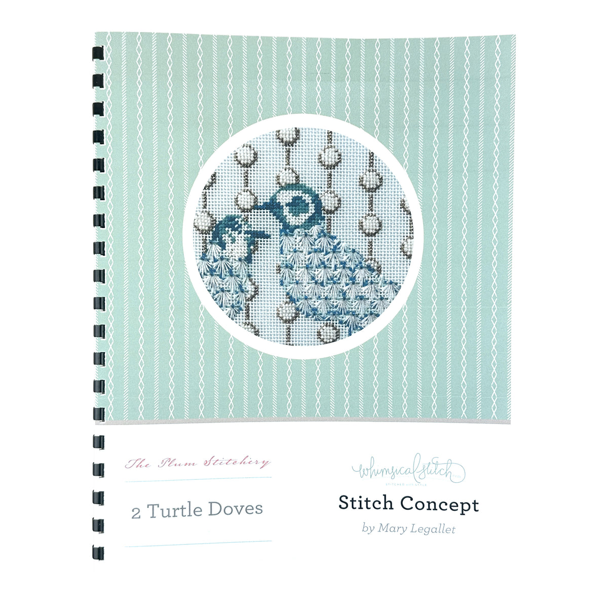 The Plum Stitchery Two Turtle Doves Stitch Concept Guide from Whimsical Stitch