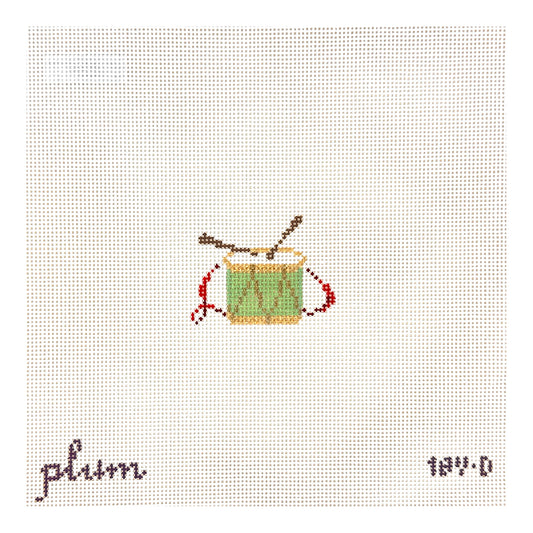The Plum Stitchery Victorian Christmas - Drum Needlepoint Canvas