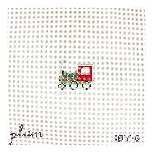 The Plum Stitchery Victorian Christmas - Train Needlepoint Canvas