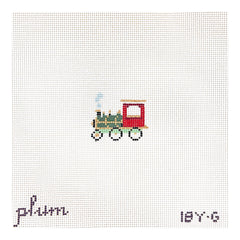 The Plum Stitchery Victorian Christmas - Train Needlepoint Canvas