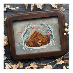 The Stitch Crypt Bear in the Den Cross Cross Stitch Pattern