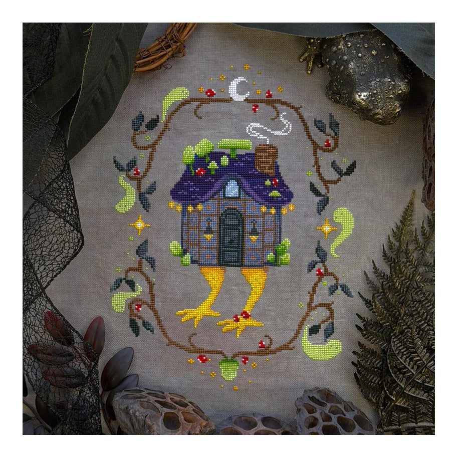 The Stitch Crypt Mushroom Cottage Yaga Cross Stitch Pattern