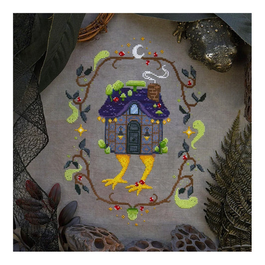 The Stitch Crypt Mushroom Cottage Yaga Cross Stitch Pattern
