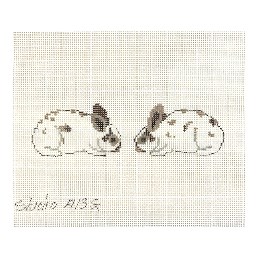 The Studio Midwest Bunny Scissors Fob Needlepoint Canvas